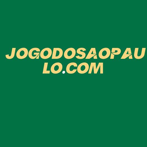 Logo da JOGODOSAOPAULO